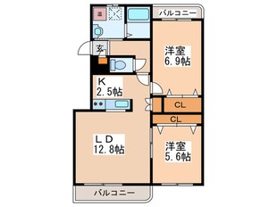 エムズＡ棟の物件間取画像